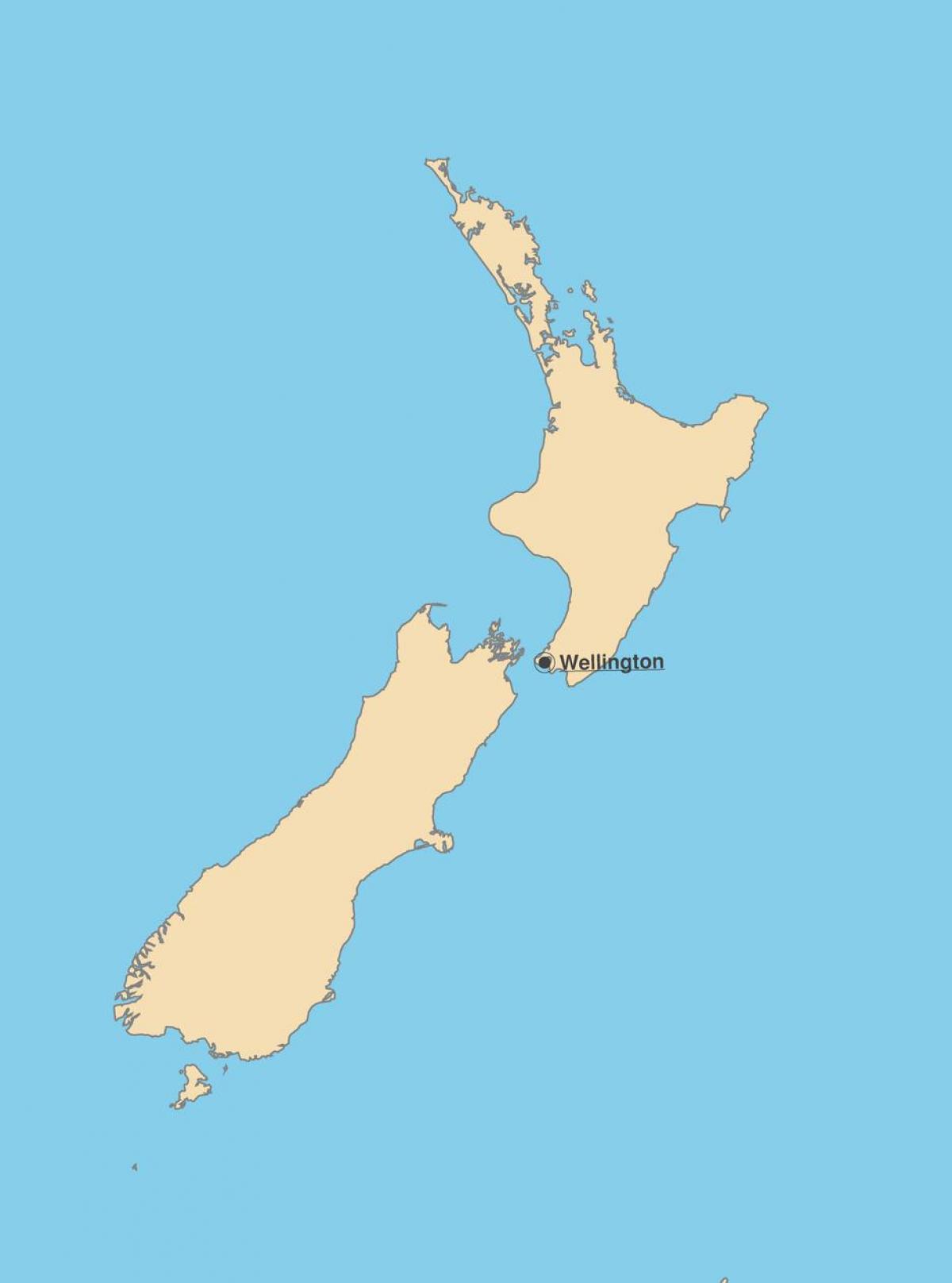 New Zealand capital map