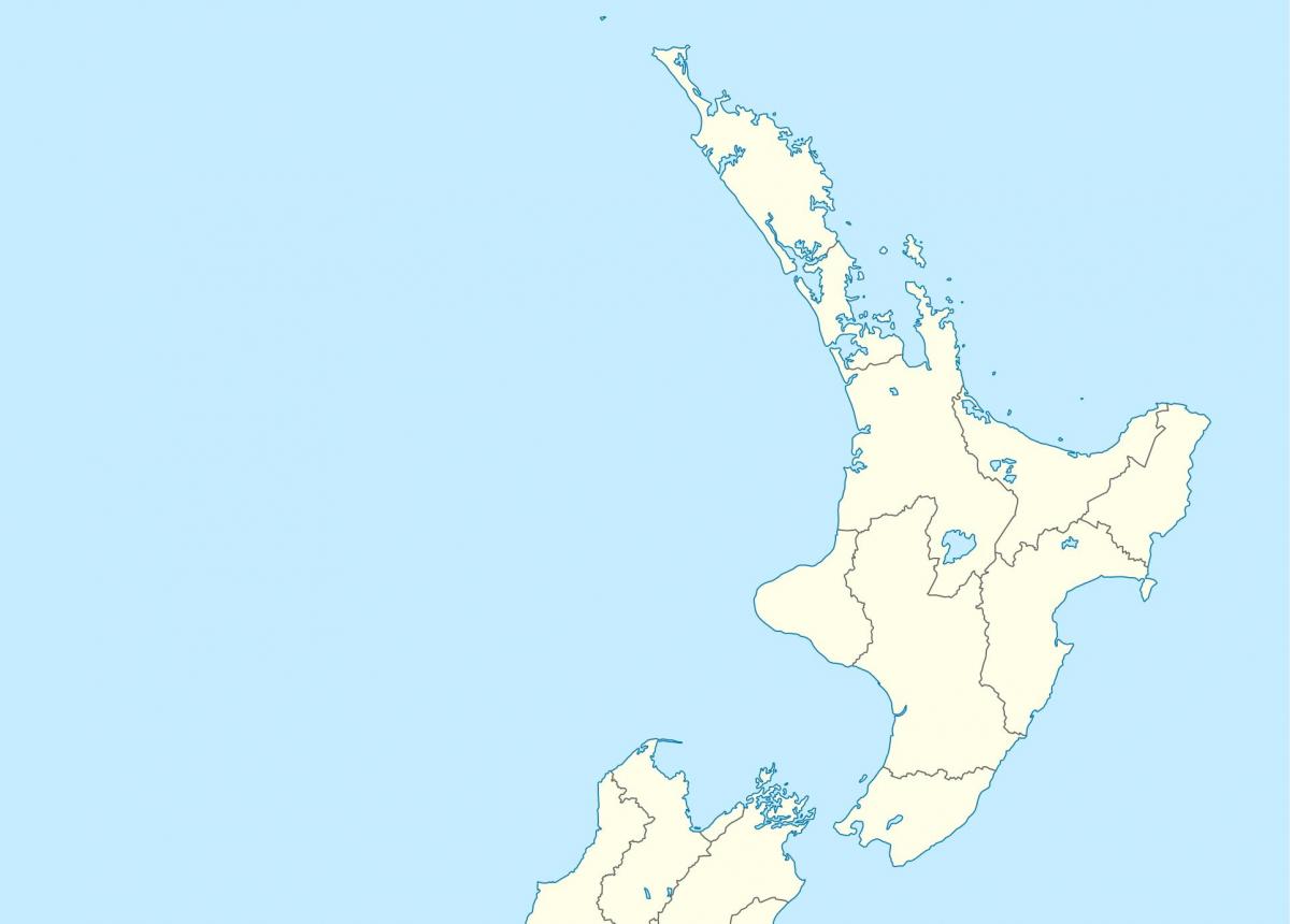 North of New Zealand map